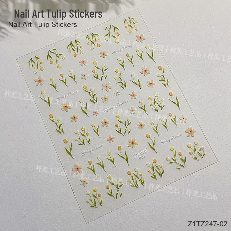 3D Тисненые Наклейки для Ногтей Тюльпаны - Милые, Свежие, Долговечные Водостойкие Цветочные Украшения
3D Тисненые Наклейки для Ногтей Тюльпаны - Милые, Свежие, Долговечные Водостойкие Цветочные Украшения
