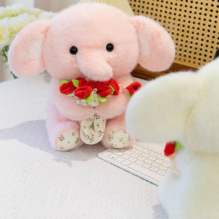 Three-Color Rose Elephant Plush Toy - Soothing Companion for Children 30 cm
Three-Color Rose Elephant Plush Toy - Soothing Companion for Children 30 cm