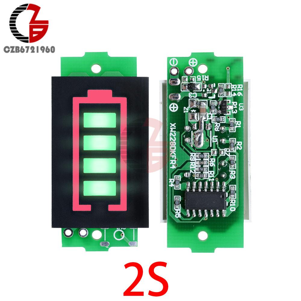 1S/2S/3S/4S/6S/7S Lithium Battery Capacity Indicator Car Motorcycle Voltmeter Voltage Meter Power Voltage Tester Panel
1S/2S/3S/4S/6S/7S Lithium Battery Capacity Indicator Car Motorcycle Voltmeter Voltage Meter Power Voltage Tester Panel