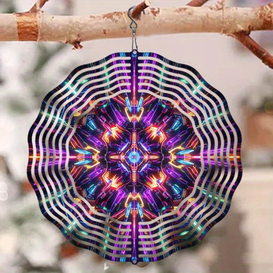 3D Metal Wind Chime - Colorful Kaleidoscope Design, Outdoor Hanging Decor for Garden & Patio, Wind-Powered with Vibrant Geometric 01A
3D Metal Wind Chime - Colorful Kaleidoscope Design, Outdoor Hanging Decor for Garden & Patio, Wind-Powered with Vibrant Geometric 01A