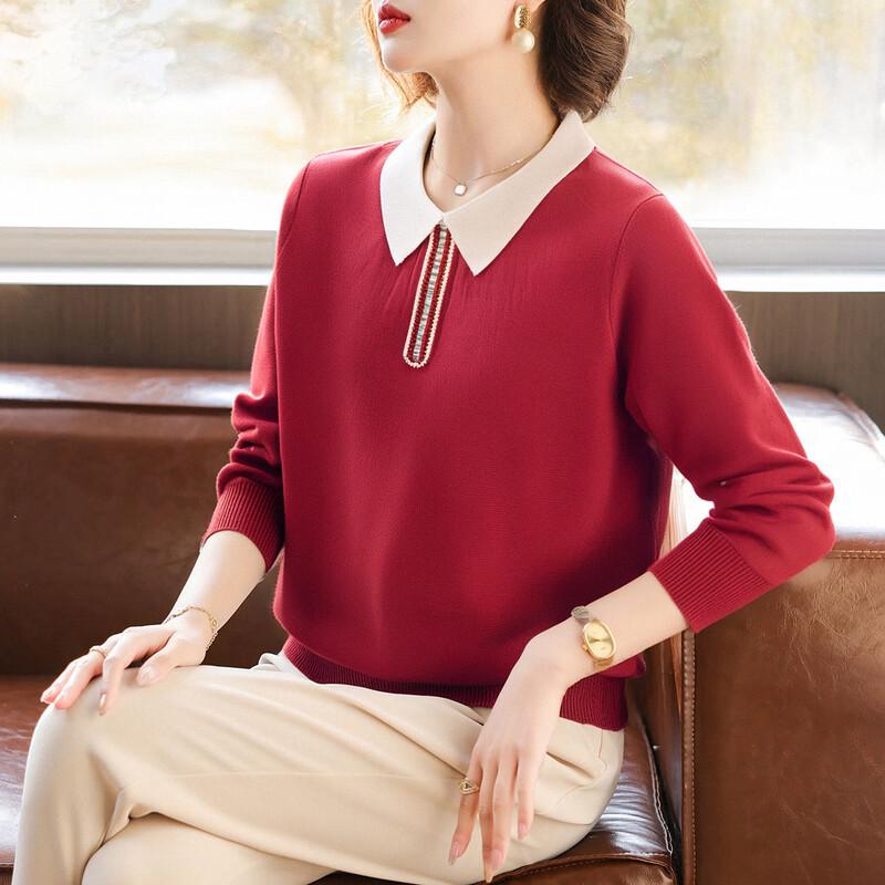 QianLian Women s Long-Sleeve Lapel Knit Base Layer Top 3XL
QianLian Women s Long-Sleeve Lapel Knit Base Layer Top 3XL