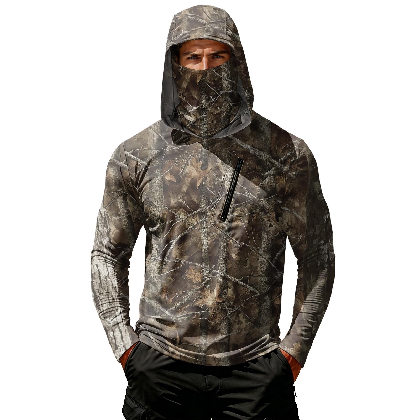 Men s Casual Long Sleeve Hoodie Lightweight Sun Protection Jacket Leaf Camouflage Print Outdoor Sportswear with Hood and Zipper Pocket S кофейный
Men s Casual Long Sleeve Hoodie Lightweight Sun Protection Jacket Leaf Camouflage Print Outdoor Sportswear with Hood and Zipper Pocket S кофейный