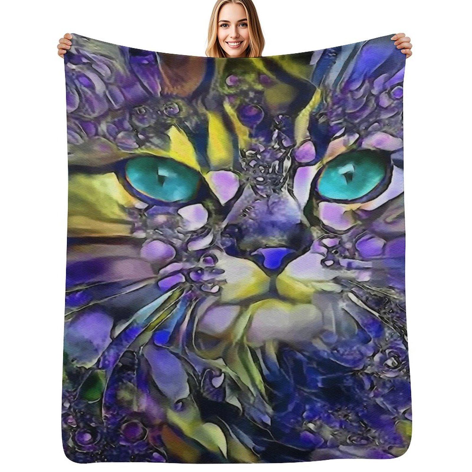 Violet cat Throw Blanket Stylish Decor Blanket Gift for Friends Roommate 102x76cm(40x30in)
Violet cat Throw Blanket Stylish Decor Blanket Gift for Friends Roommate 102x76cm(40x30in)