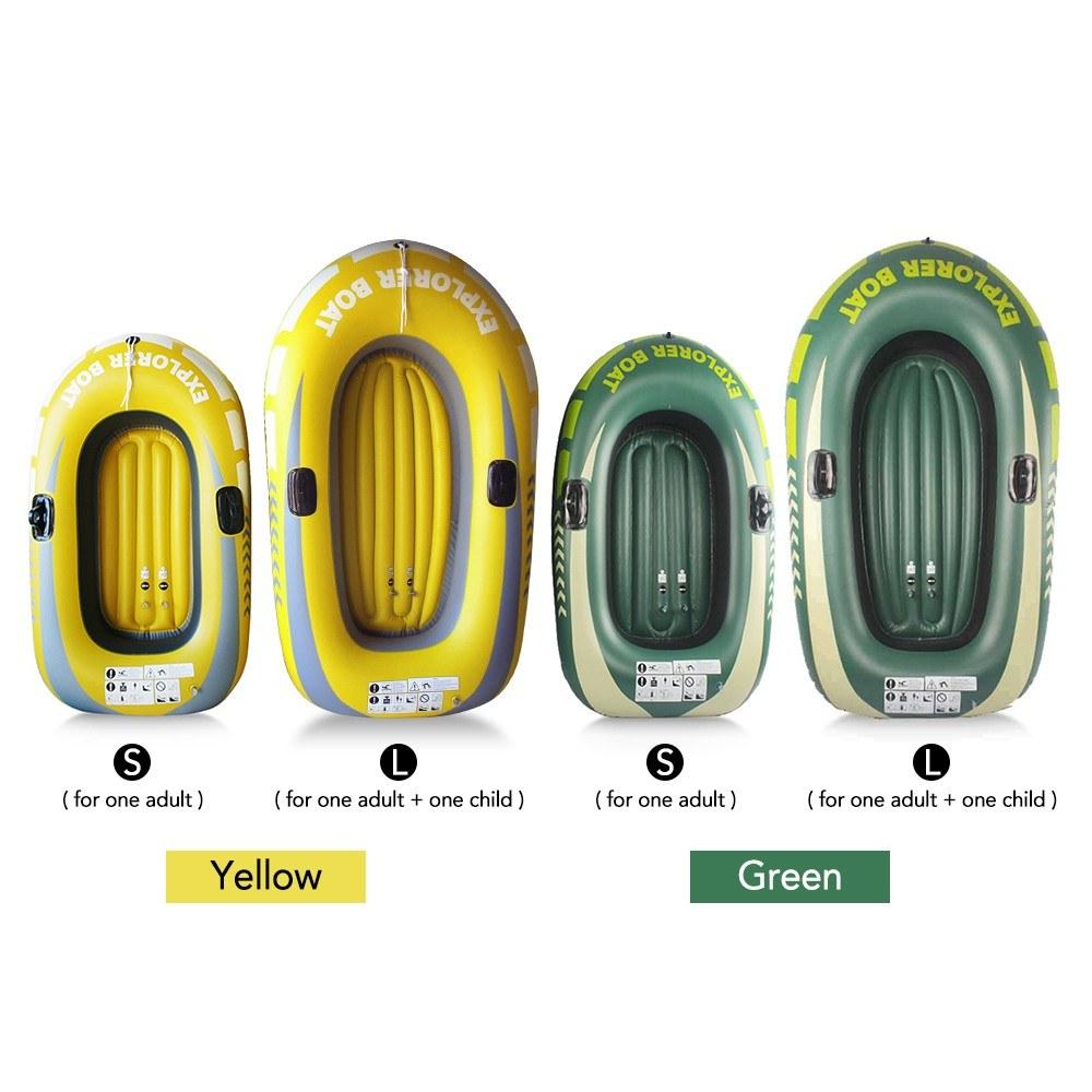 Inflatable Boat Fishing Boat with Double Valve for One Person Summer Fun Boat Canoe Kayak Yellow/S
Inflatable Boat Fishing Boat with Double Valve for One Person Summer Fun Boat Canoe Kayak Yellow/S