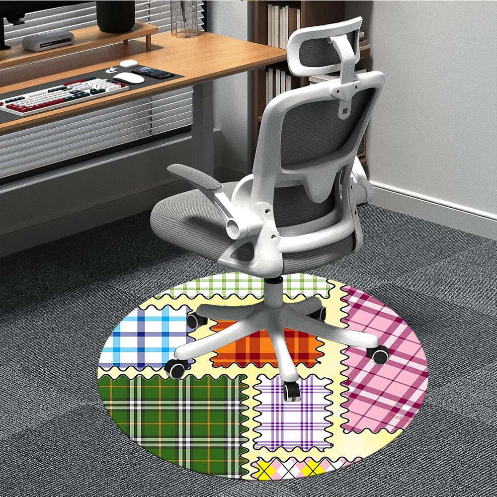 1pc Plaid Fabric Squares Chair Carpet for Office Non Slip, Machine Washable Rug for Office, Room Holiday Decor for Christmas, Birthday Polyester 80cm
1pc Plaid Fabric Squares Chair Carpet for Office Non Slip, Machine Washable Rug for Office, Room Holiday Decor for Christmas, Birthday Polyester 80cm
