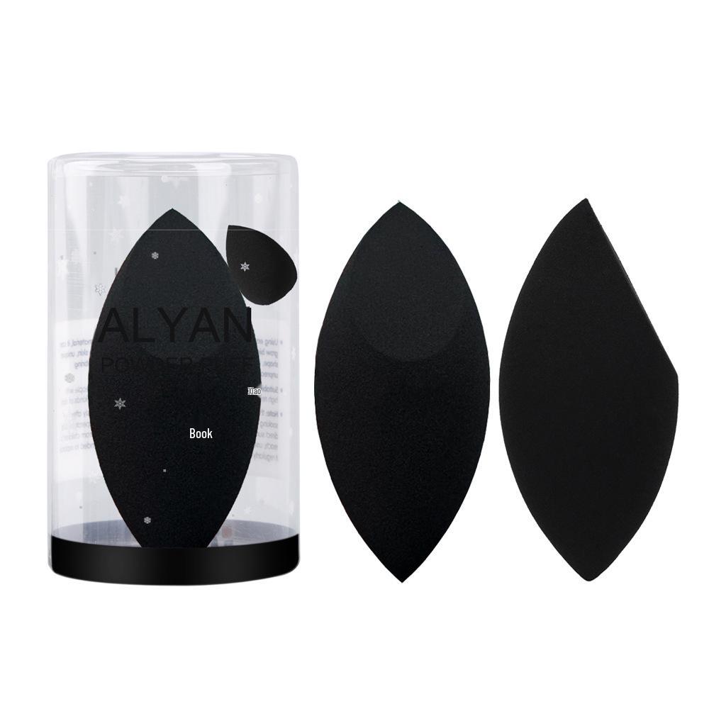 Black Olive-Cut Makeup Sponge Set - Expands When Wet, Includes Water Drop and Slant Cut Shapes Black Makeup Sponge in Round Cylinder Box
Black Olive-Cut Makeup Sponge Set - Expands When Wet, Includes Water Drop and Slant Cut Shapes Black Makeup Sponge in Round Cylinder Box