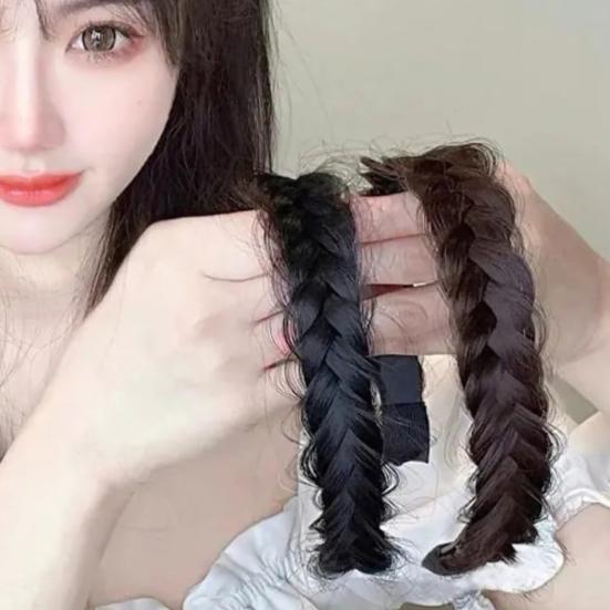 Обруч для парика, удобный подшив, украшение для волос, противоскользящая имитация волос, плетеная повязка на голову, женские аксессуары для головы
Обруч для парика, удобный подшив, украшение для волос, противоскользящая имитация волос, плетеная повязка на голову, женские аксессуары для головы