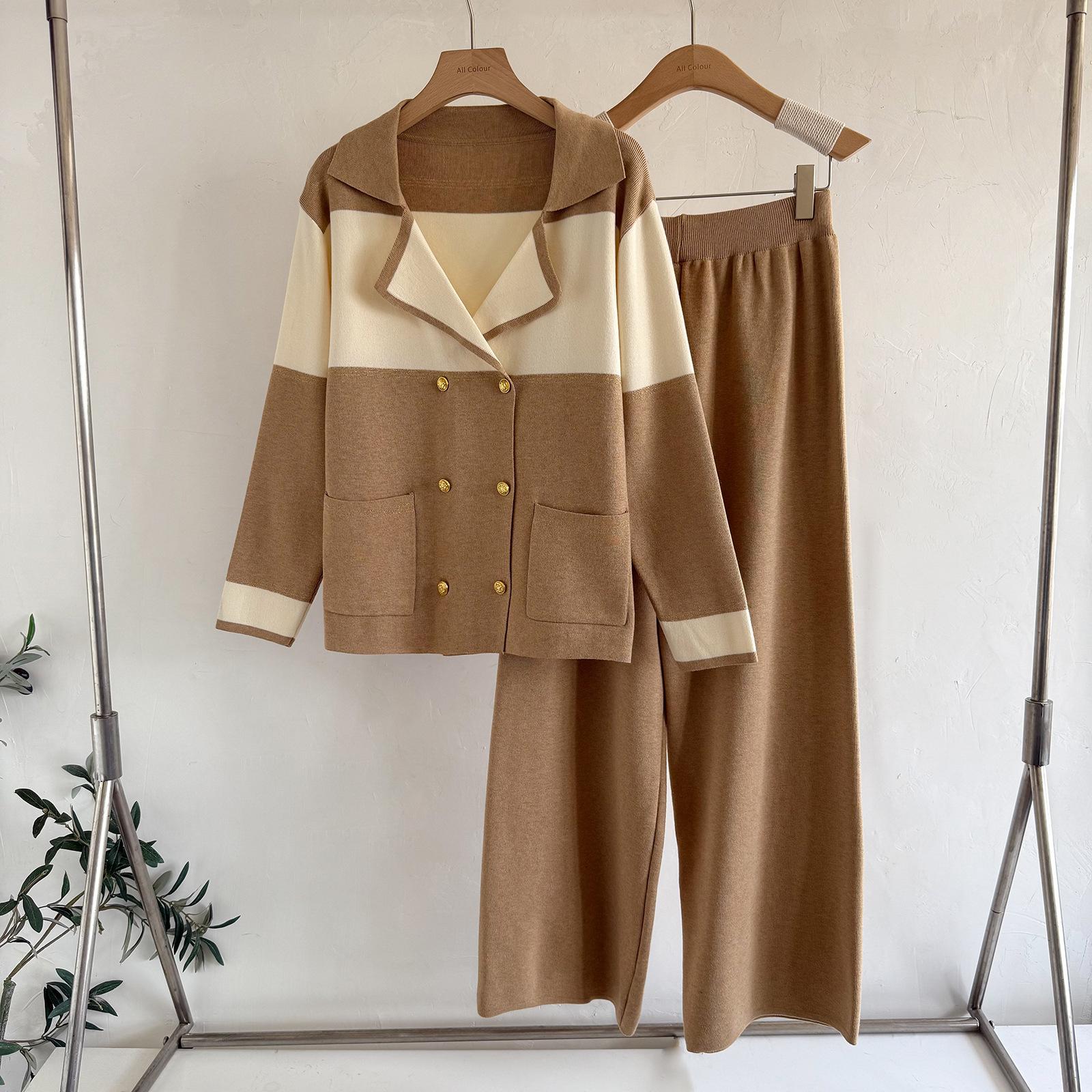 Темпераментный костюм с воротником-стойкой, женский, осень-зима 2025, вязаный топ, брюки клеш, комплект из двух предметов One size верблюд
Темпераментный костюм с воротником-стойкой, женский, осень-зима 2025, вязаный топ, брюки клеш, комплект из двух предметов One size верблюд