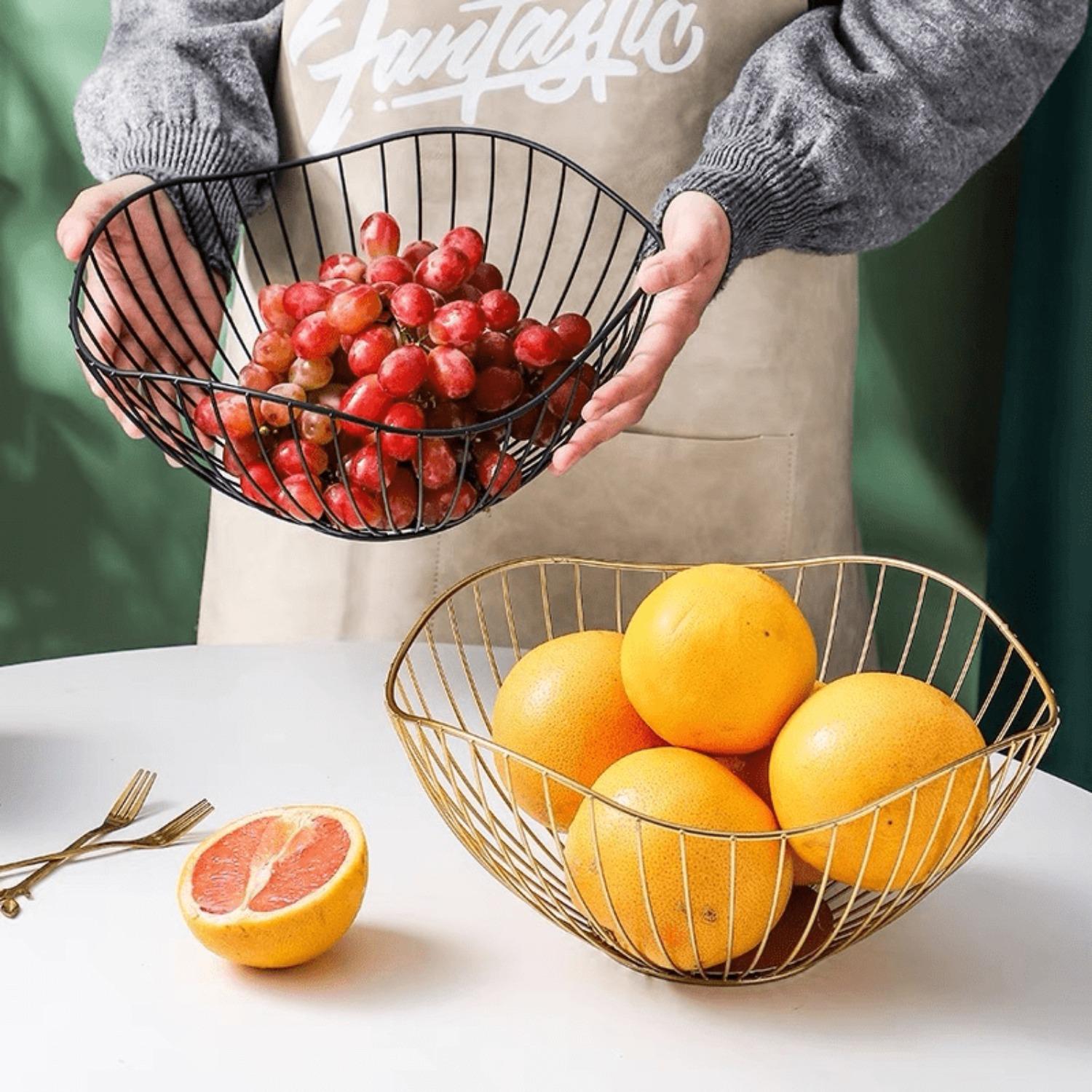 1pc Stylish and Durable Metal Fruit Basket for Home Storage - Golden Iron Basket золотой
1pc Stylish and Durable Metal Fruit Basket for Home Storage - Golden Iron Basket золотой