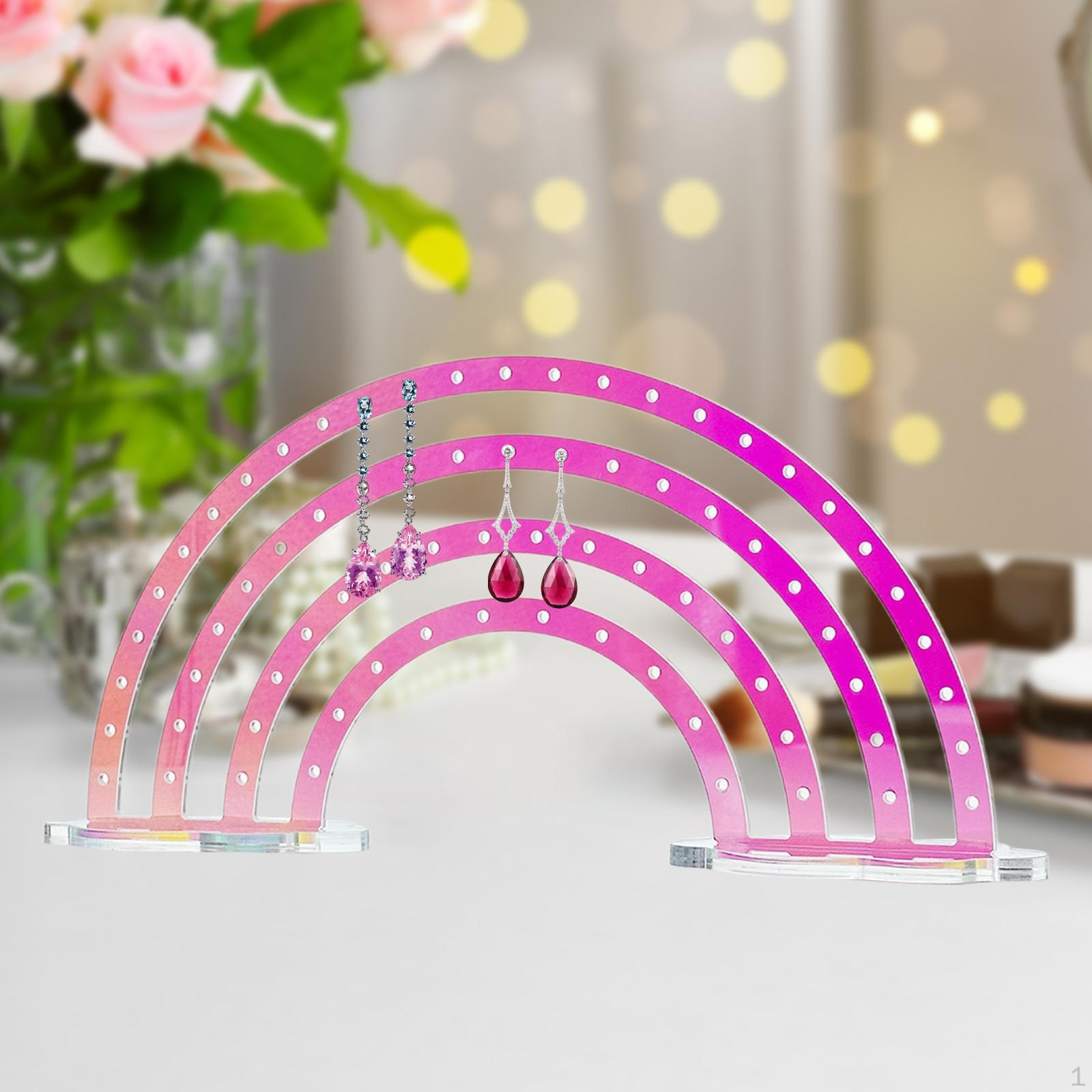 Acrylic Desktop Earring Display Stand, Women's Jewelry Organizer for Jewelry, Dressing Table, Colorful
Acrylic Desktop Earring Display Stand, Women's Jewelry Organizer for Jewelry, Dressing Table, Colorful
