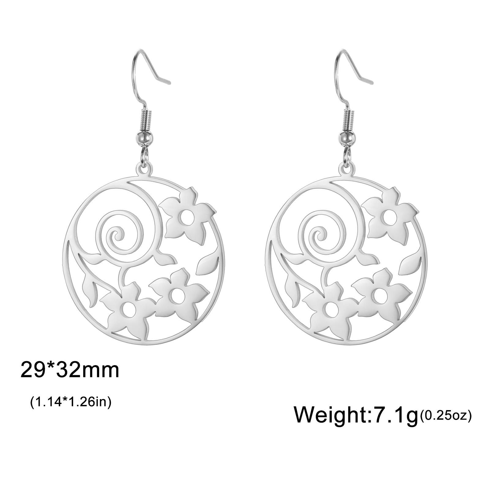 Teamer Flowers Round Pendant Earring for Women Stainless Steel Gold Color Garden Plant Earrings Daily Outdoor Jewelry Gift 2026
Teamer Flowers Round Pendant Earring for Women Stainless Steel Gold Color Garden Plant Earrings Daily Outdoor Jewelry Gift 2026