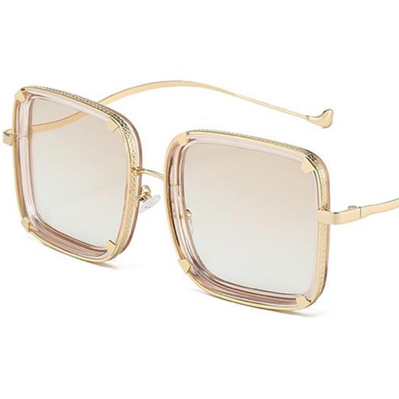 NEW Sunglasses Women Personality Sun Glasses Alloy Frame Anti-UV Spectacles Rivet Eyeglasses Retro Square Ornamental as picture шампанського
NEW Sunglasses Women Personality Sun Glasses Alloy Frame Anti-UV Spectacles Rivet Eyeglasses Retro Square Ornamental as picture шампанського