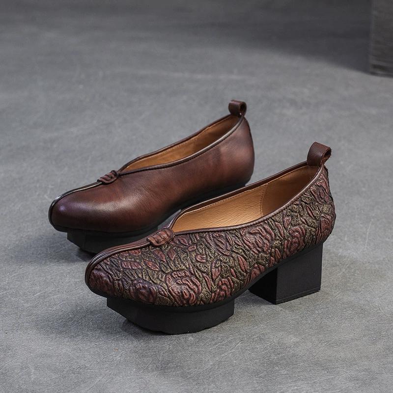 Мода GKTINOO Весна Осень Этнический Стиль Круглый Носок Высокий Каблук Туфли для Мамы Кожаная Платформа Ретро Натуральная Кожа Лодочки Женская Обувь 235
Мода GKTINOO Весна Осень Этнический Стиль Круглый Носок Высокий Каблук Туфли для Мамы Кожаная Платформа Ретро Натуральная Кожа Лодочки Женская Обувь 235