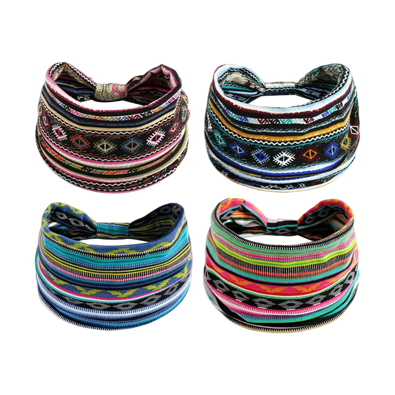 4 шт. Модные широкие повязки на голову в стиле бохо, повязка на голову, впитывающая пот, богемные аксессуары для волос для спорта, тенниса, тренажерного зала, упражнений MIAO-US
4 шт. Модные широкие повязки на голову в стиле бохо, повязка на голову, впитывающая пот, богемные аксессуары для волос для спорта, тенниса, тренажерного зала, упражнений MIAO-US