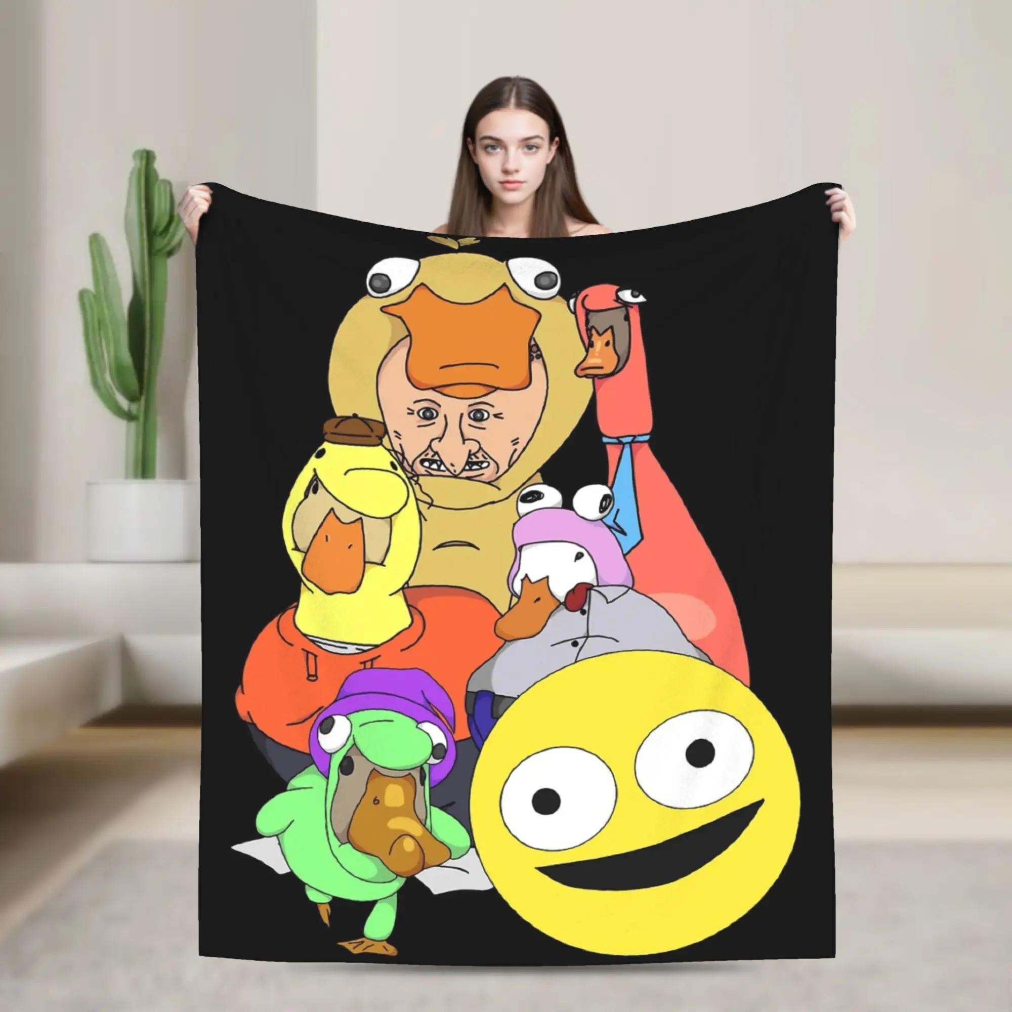 Soft Flannel Throw Blanket for Students Airplane Travel Living Room Sofa Bed Smiling Friends Ducks Design 40x50inch 101x127cm
Soft Flannel Throw Blanket for Students Airplane Travel Living Room Sofa Bed Smiling Friends Ducks Design 40x50inch 101x127cm