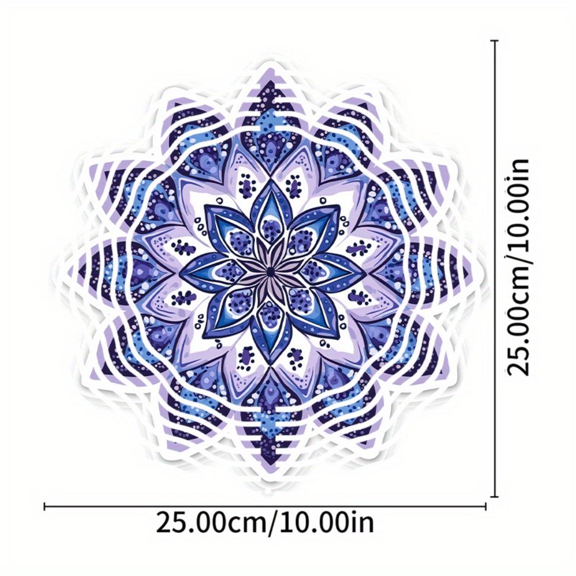 Сине-фиолетовый мандала колокольчик ветра 10 дюймов металлический уличный садовый декор подвесной для всех сезонов яркий цветочный дизайн детальное мастерство садовое искусство 01A
Сине-фиолетовый мандала колокольчик ветра 10 дюймов металлический уличный садовый декор подвесной для всех сезонов яркий цветочный дизайн детальное мастерство садовое искусство 01A