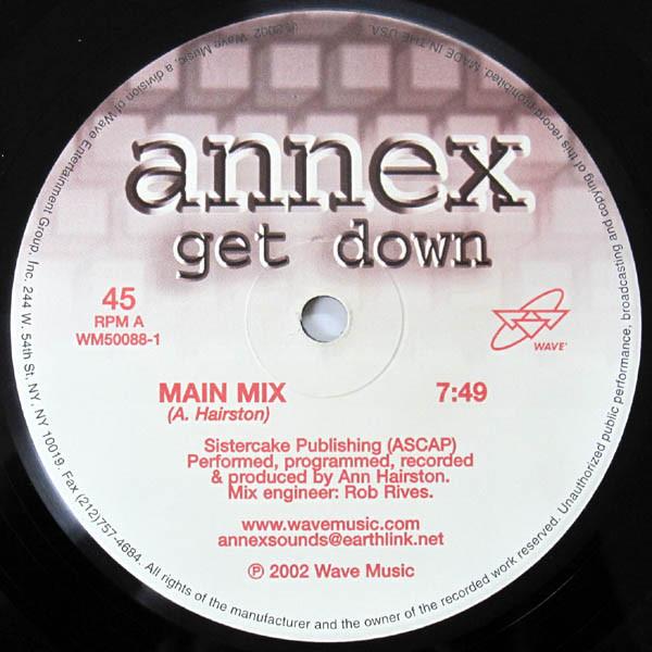 12-дюймовая пластинка ANNEX - Get Down WM500881 Wave Music 2002 США Танцевальная и электронная Б/У
12-дюймовая пластинка ANNEX - Get Down WM500881 Wave Music 2002 США Танцевальная и электронная Б/У