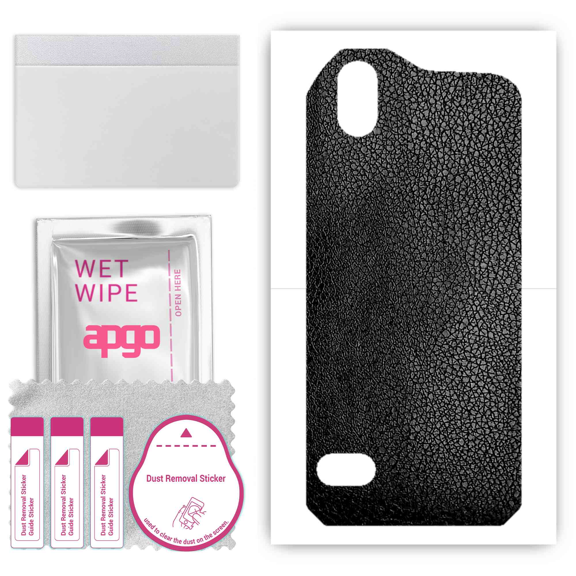 apgo Protective Skin Sticker for the back compatible with Cat S61, Wrap Film, Foil, Vinyl - Pattern Black Leather
apgo Protective Skin Sticker for the back compatible with Cat S61, Wrap Film, Foil, Vinyl - Pattern Black Leather