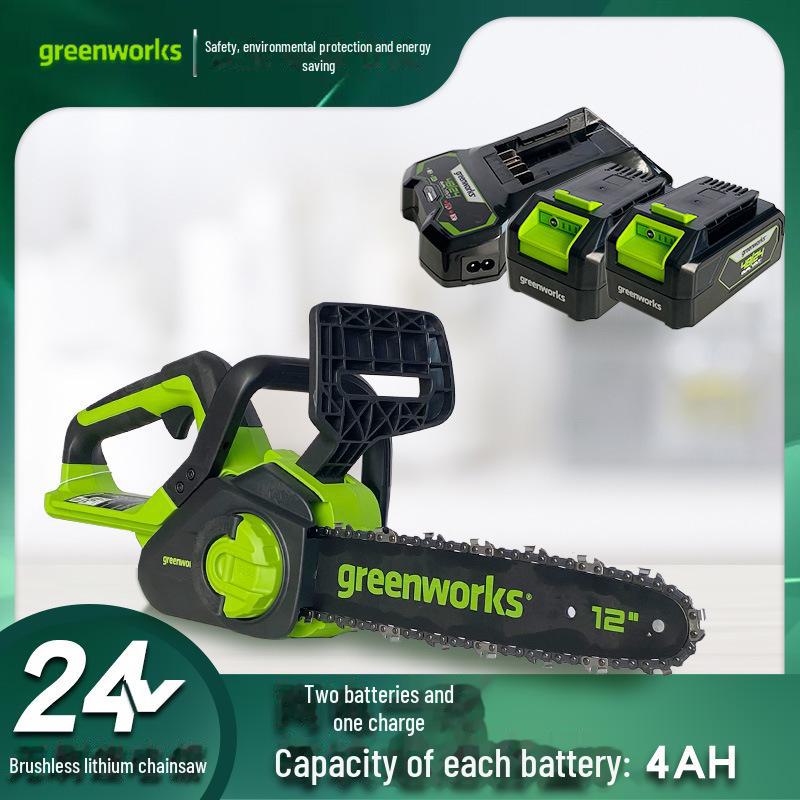 Greebo Greenworks 24V бесщеточная одноручная электрическая цепная пила
Greebo Greenworks 24V бесщеточная одноручная электрическая цепная пила