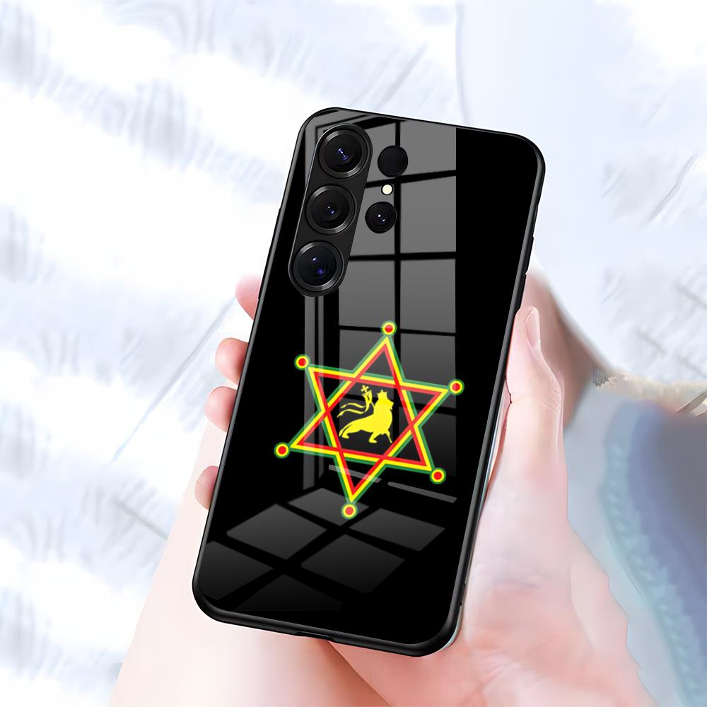 Rastafari Lion Logo Phone Case For Samsung S26 S25 S24 FE S23 S22 S21 Plus S20 Ultra Note20Ultra Black Glass Cover Galaxy S24 Ultra
Rastafari Lion Logo Phone Case For Samsung S26 S25 S24 FE S23 S22 S21 Plus S20 Ultra Note20Ultra Black Glass Cover Galaxy S24 Ultra