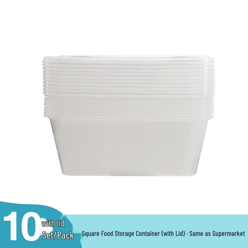 Penguin Group 1000ml Square Disposable Food Containers (10-Pack)
Penguin Group 1000ml Square Disposable Food Containers (10-Pack)