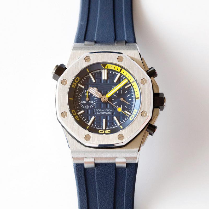 Aijia Bi AP15710 Royal Oak Offshore Кварцовий Чоловічий Спортивний Годинник з Гумовим Ремінцем
Aijia Bi AP15710 Royal Oak Offshore Кварцовий Чоловічий Спортивний Годинник з Гумовим Ремінцем