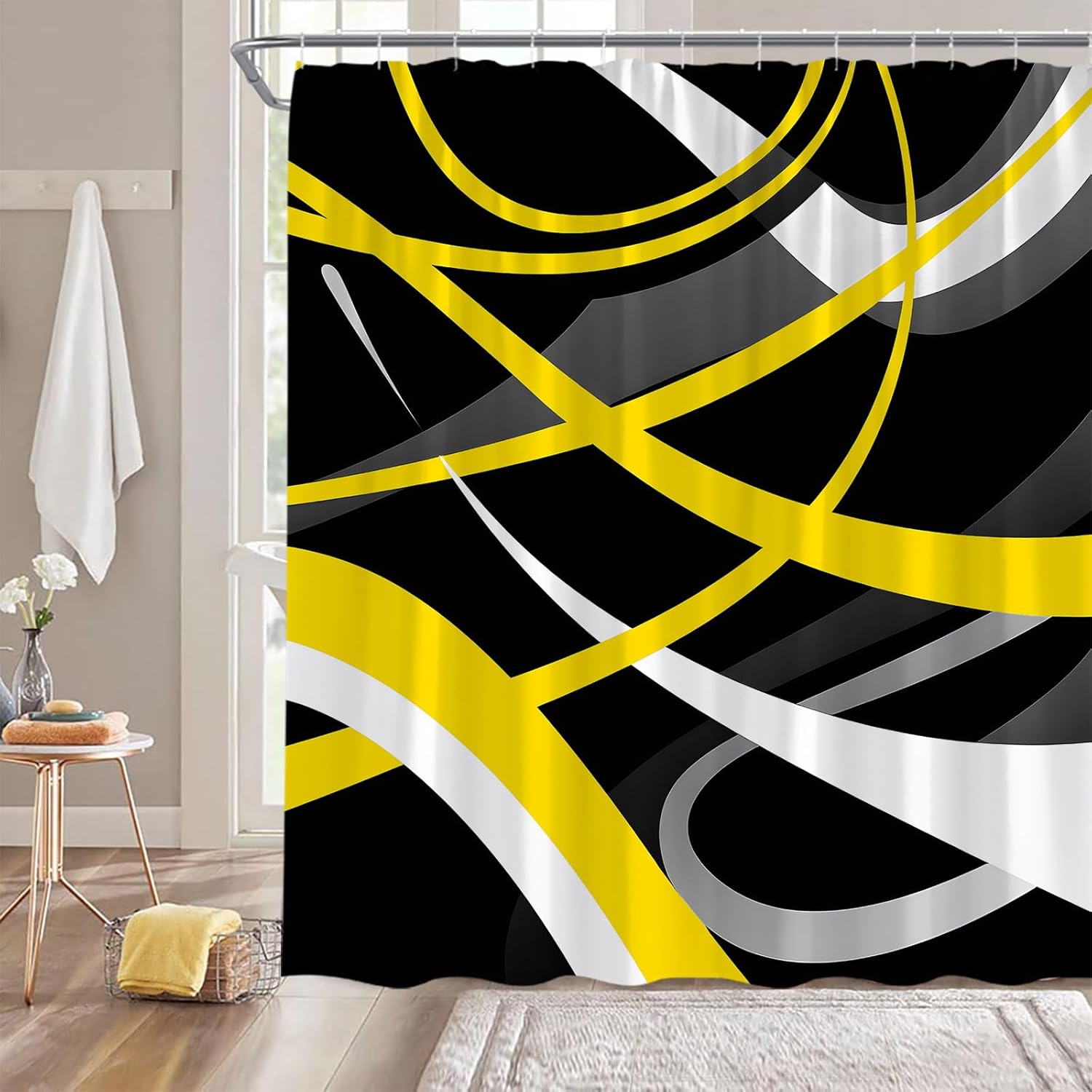 Modern Geometric Shower Curtain Black Red Gray Abstract Boho Geometric Stripes Aesthetic Vintage Mid Century Farmhouse Fashion W60H190(CM)-1 Pcs
Modern Geometric Shower Curtain Black Red Gray Abstract Boho Geometric Stripes Aesthetic Vintage Mid Century Farmhouse Fashion W60H190(CM)-1 Pcs