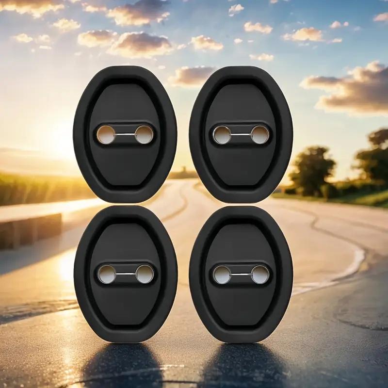 4-PCS Car Door Lock Cover Protectors with Soundproofing & Shock-Absorbing Pads for Noise Reduction
4-PCS Car Door Lock Cover Protectors with Soundproofing & Shock-Absorbing Pads for Noise Reduction