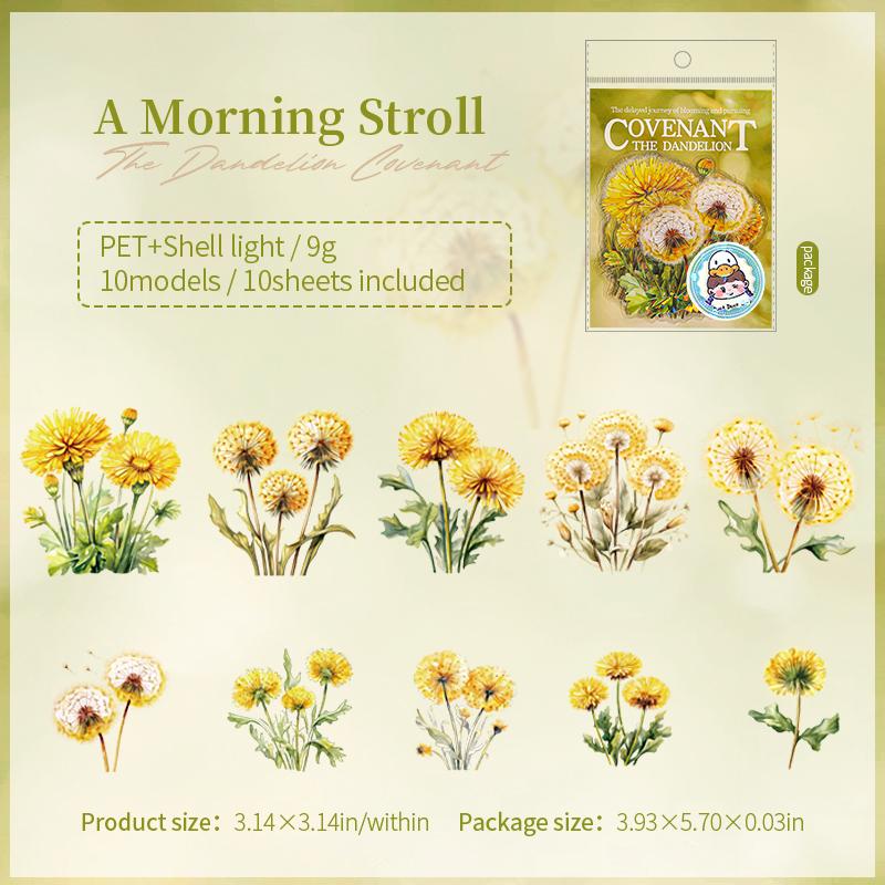 10 pcs Dandelion stickers DIY Scrapbooking Planner Collage Diary Supplies Aesthetics Sticker Stationery
10 pcs Dandelion stickers DIY Scrapbooking Planner Collage Diary Supplies Aesthetics Sticker Stationery