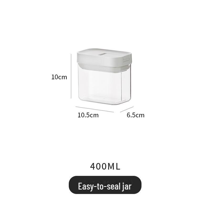 Влагонепроницаемая прозрачная банка для хранения в японском стиле для кухни и зерна 400ML
Влагонепроницаемая прозрачная банка для хранения в японском стиле для кухни и зерна 400ML