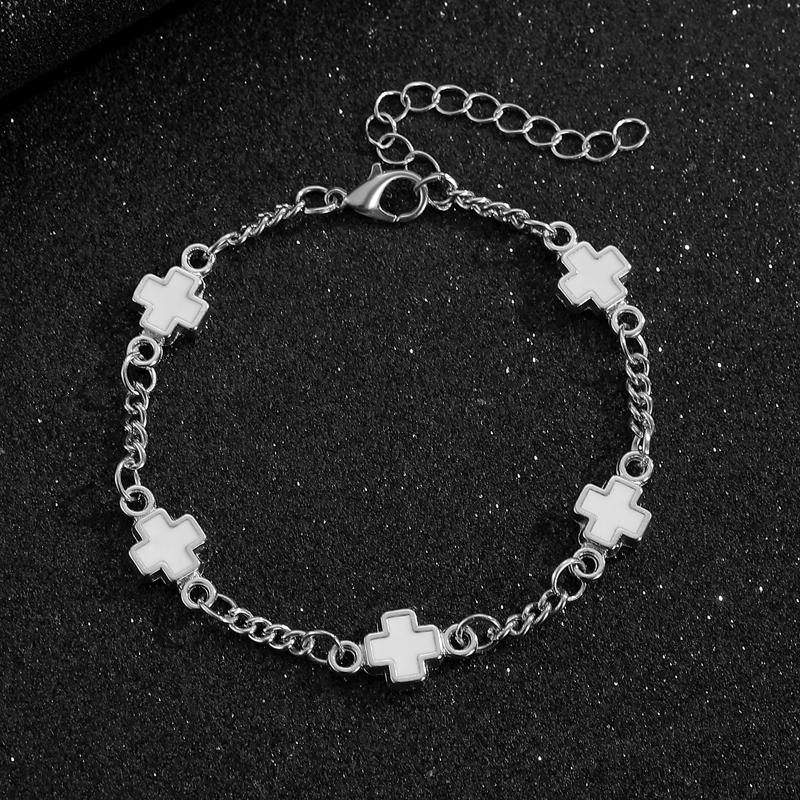 Temperament Black White Cross Adjustable Bracelet for Women Men Unique Alloy Couple Bracelet Fashion Party Date Zircon Gifts
Temperament Black White Cross Adjustable Bracelet for Women Men Unique Alloy Couple Bracelet Fashion Party Date Zircon Gifts
