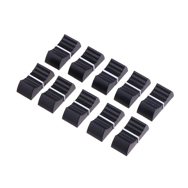10PCS Plastic Touch Sensitive Fader Knob Caps For Mixer Desk Ribbed Slider Switch Key Caps Push Mixer Knob Cap onesize
10PCS Plastic Touch Sensitive Fader Knob Caps For Mixer Desk Ribbed Slider Switch Key Caps Push Mixer Knob Cap onesize