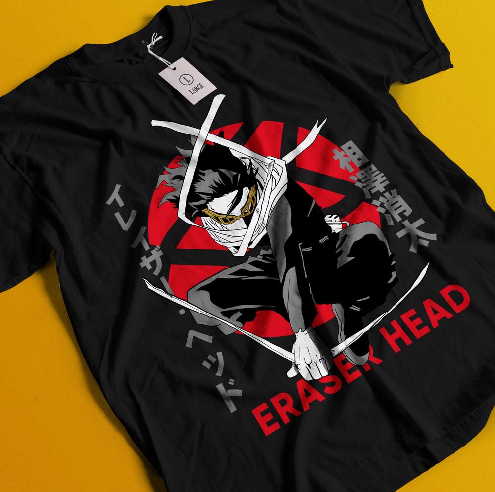 Eraser Head T-Shirt My Hero Academia Bakugo Katsuki Tee Shoto Dabi Deku Shirt S
Eraser Head T-Shirt My Hero Academia Bakugo Katsuki Tee Shoto Dabi Deku Shirt S