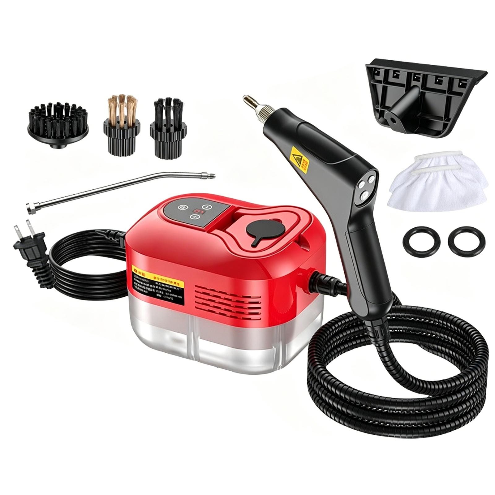 High Temperature Steam Cleaner Machine with Multiple Brush Attachments and Adjustable Steam Nozzle for Home and Commercial Use One Size червоний
High Temperature Steam Cleaner Machine with Multiple Brush Attachments and Adjustable Steam Nozzle for Home and Commercial Use One Size червоний