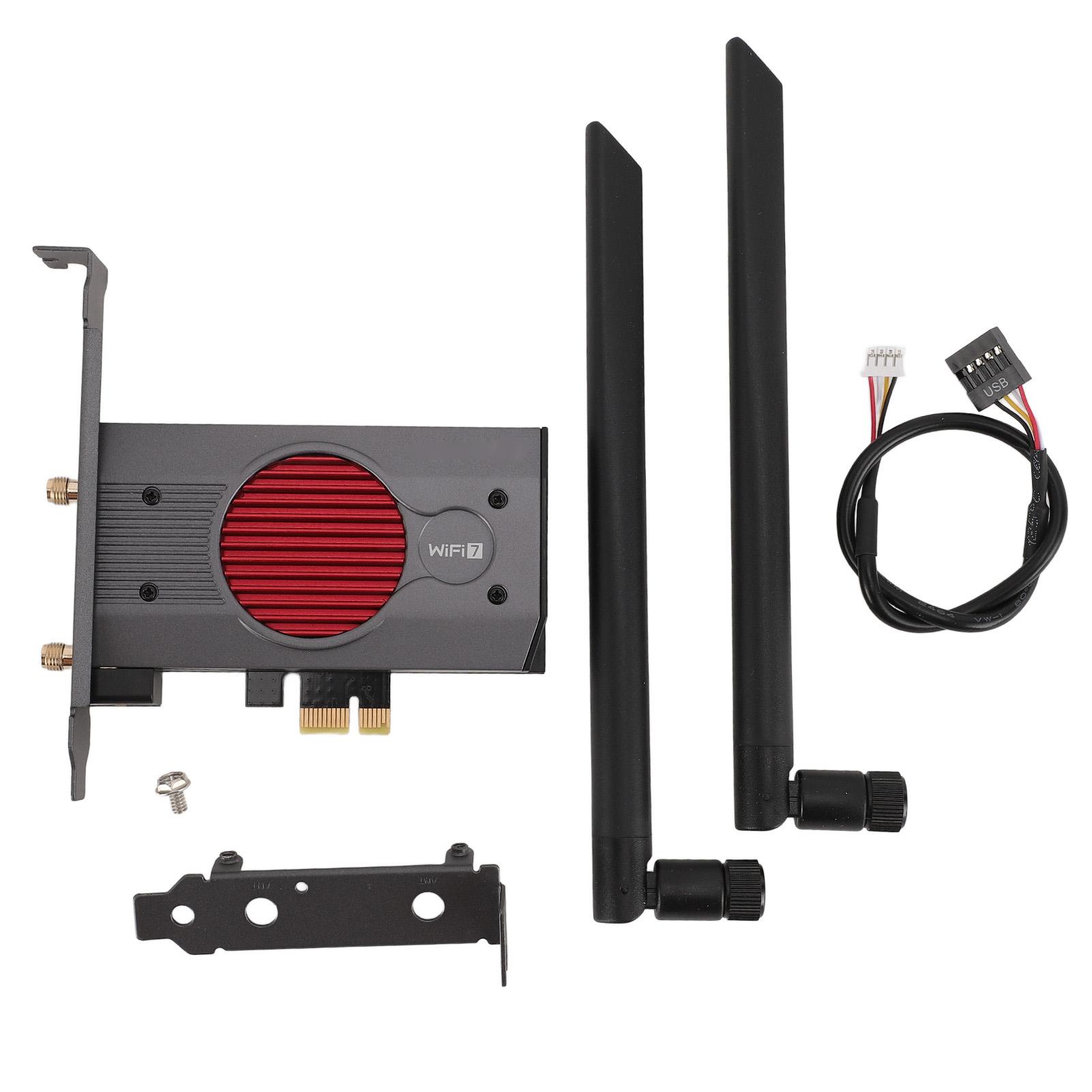 Wireless Network Card Wireless Fidelity 7 BE200 3 Band 8774Mbps PCIe Wireless Adapter with 2 High
Wireless Network Card Wireless Fidelity 7 BE200 3 Band 8774Mbps PCIe Wireless Adapter with 2 High
