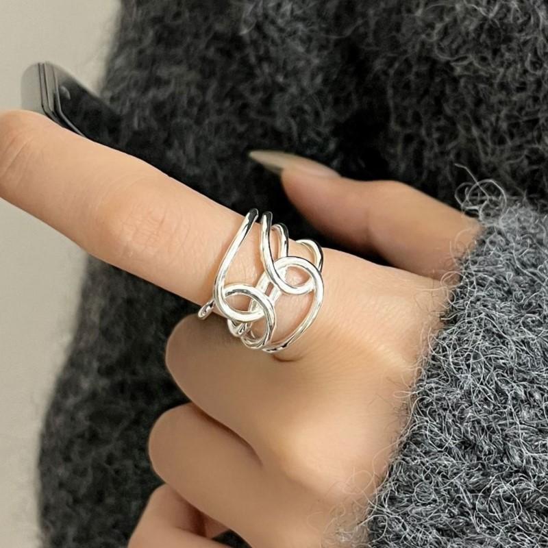 PANJBJ 925 Sterling Silver Geometry Line Ring for Women Hollow Out Punk Wide Design Fashion Jewelry Gift Dropshipping
PANJBJ 925 Sterling Silver Geometry Line Ring for Women Hollow Out Punk Wide Design Fashion Jewelry Gift Dropshipping
