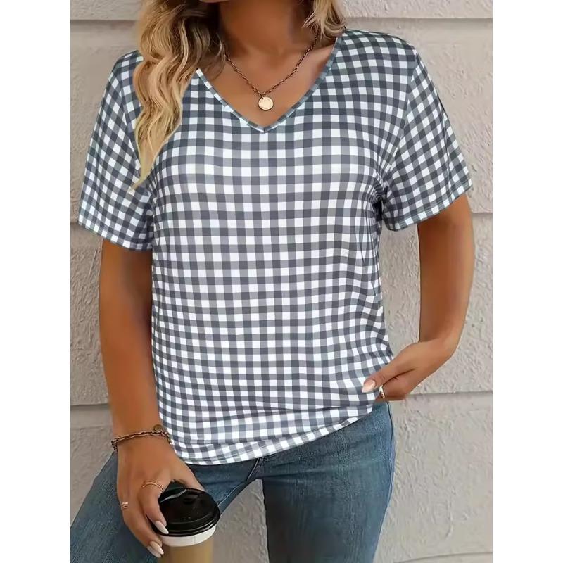 Women s T-shirt 3D Plaid Pattern Print Summer Casual Short Sleeve Top Outdoor Fashion Round Neck Loose Women Oversized Clothing XS
Women s T-shirt 3D Plaid Pattern Print Summer Casual Short Sleeve Top Outdoor Fashion Round Neck Loose Women Oversized Clothing XS