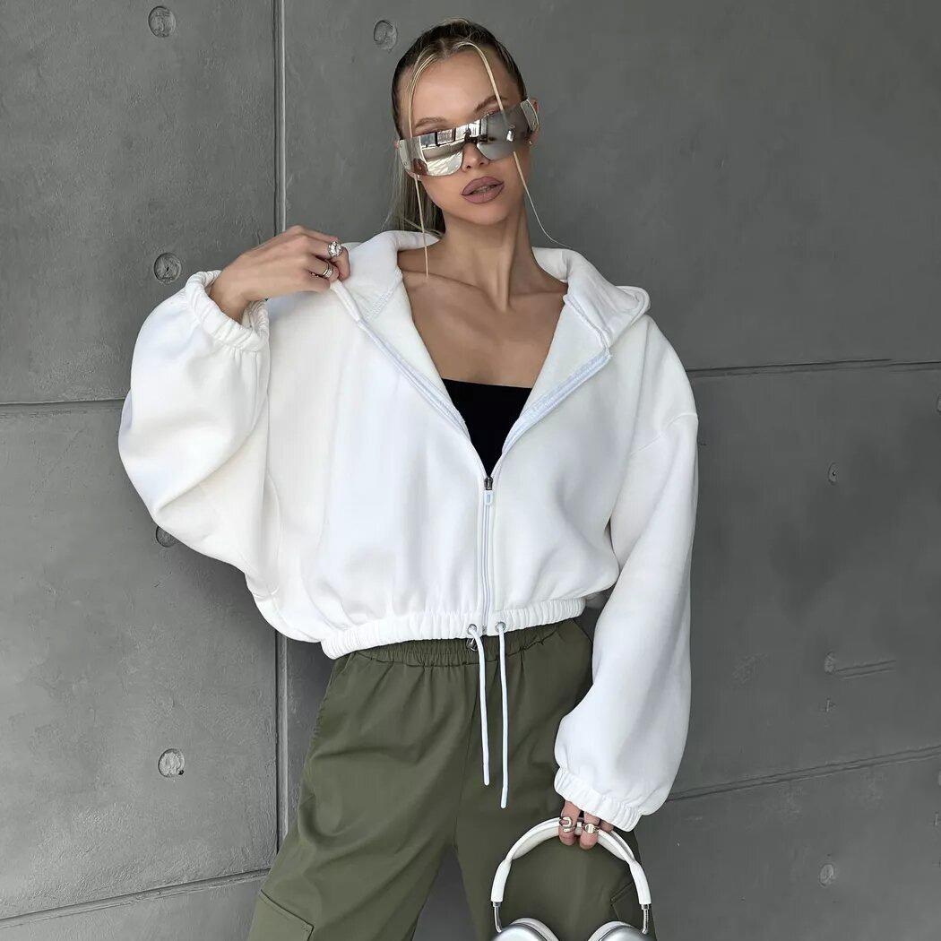 Женские свободные свитера с длинным рукавом и V-образным вырезом, женские топы, однотонные толстовки S белый
Женские свободные свитера с длинным рукавом и V-образным вырезом, женские топы, однотонные толстовки S белый