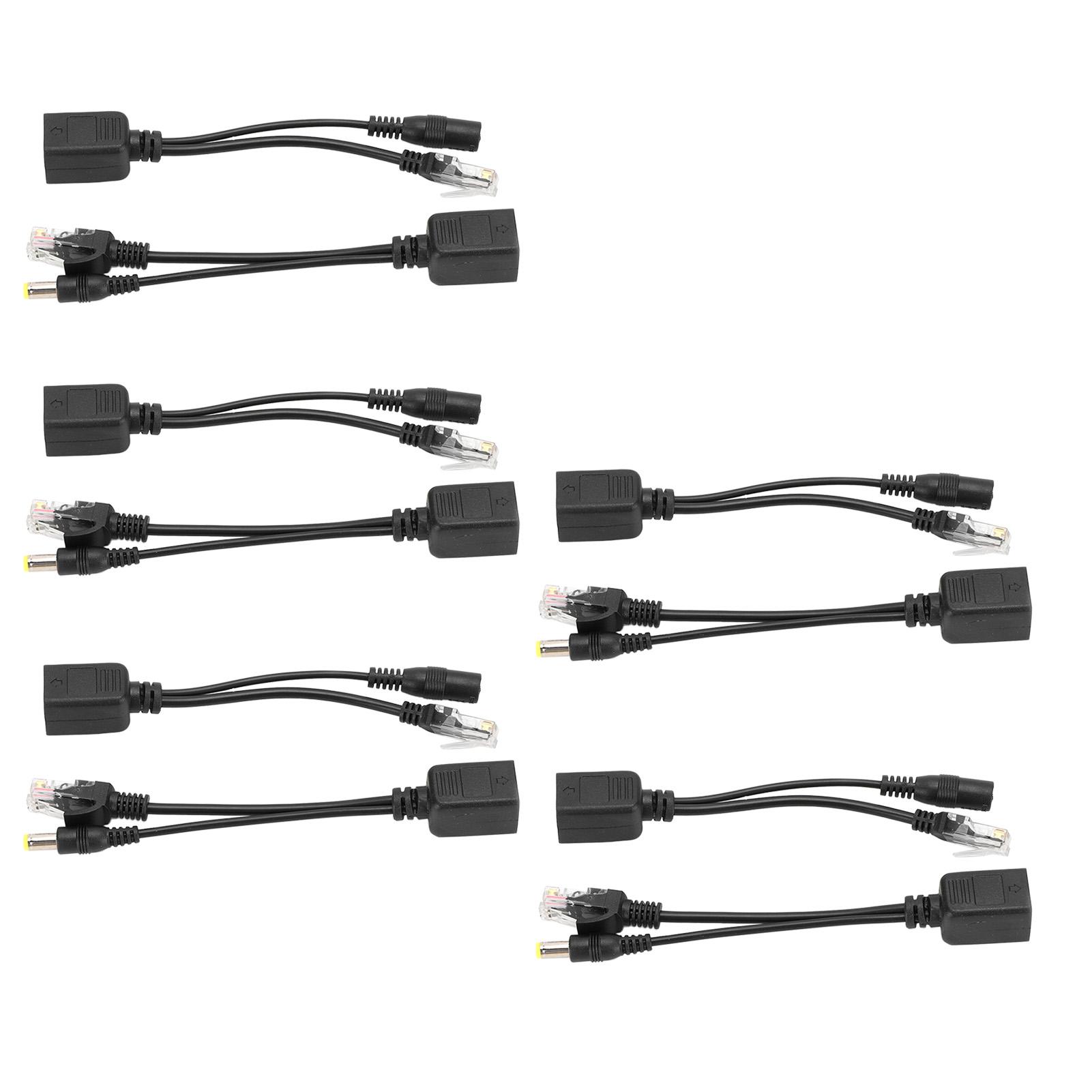 5 Pairs Power Over Ethernet POE Splitter Adapter Injector DC12V for IP CameraBlack чорний
5 Pairs Power Over Ethernet POE Splitter Adapter Injector DC12V for IP CameraBlack чорний