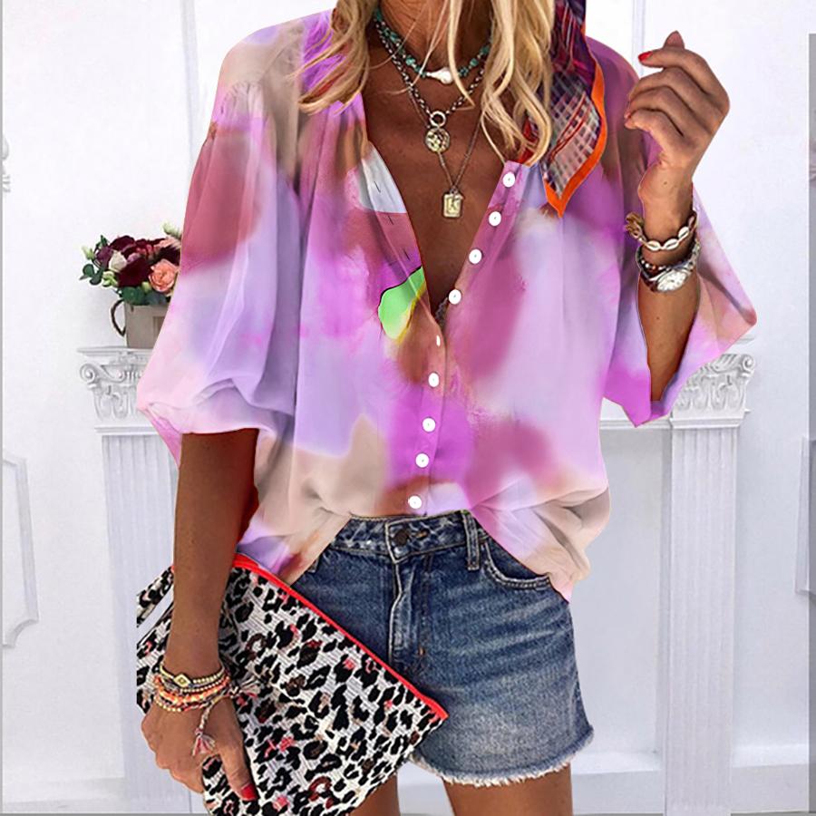 2023 Лето Осень Новые модные женские топы Многоцветный рендеринг с принтом и короткими рукавами Повседневная рубашка больших размеров на пуговицах с объемными рукавами 8XL красный
2023 Лето Осень Новые модные женские топы Многоцветный рендеринг с принтом и короткими рукавами Повседневная рубашка больших размеров на пуговицах с объемными рукавами 8XL красный