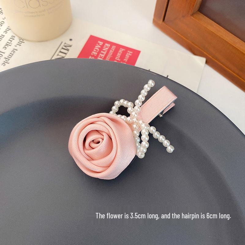 Korean Rose Flower Hair Tie & Bow Clip Set
Korean Rose Flower Hair Tie & Bow Clip Set
