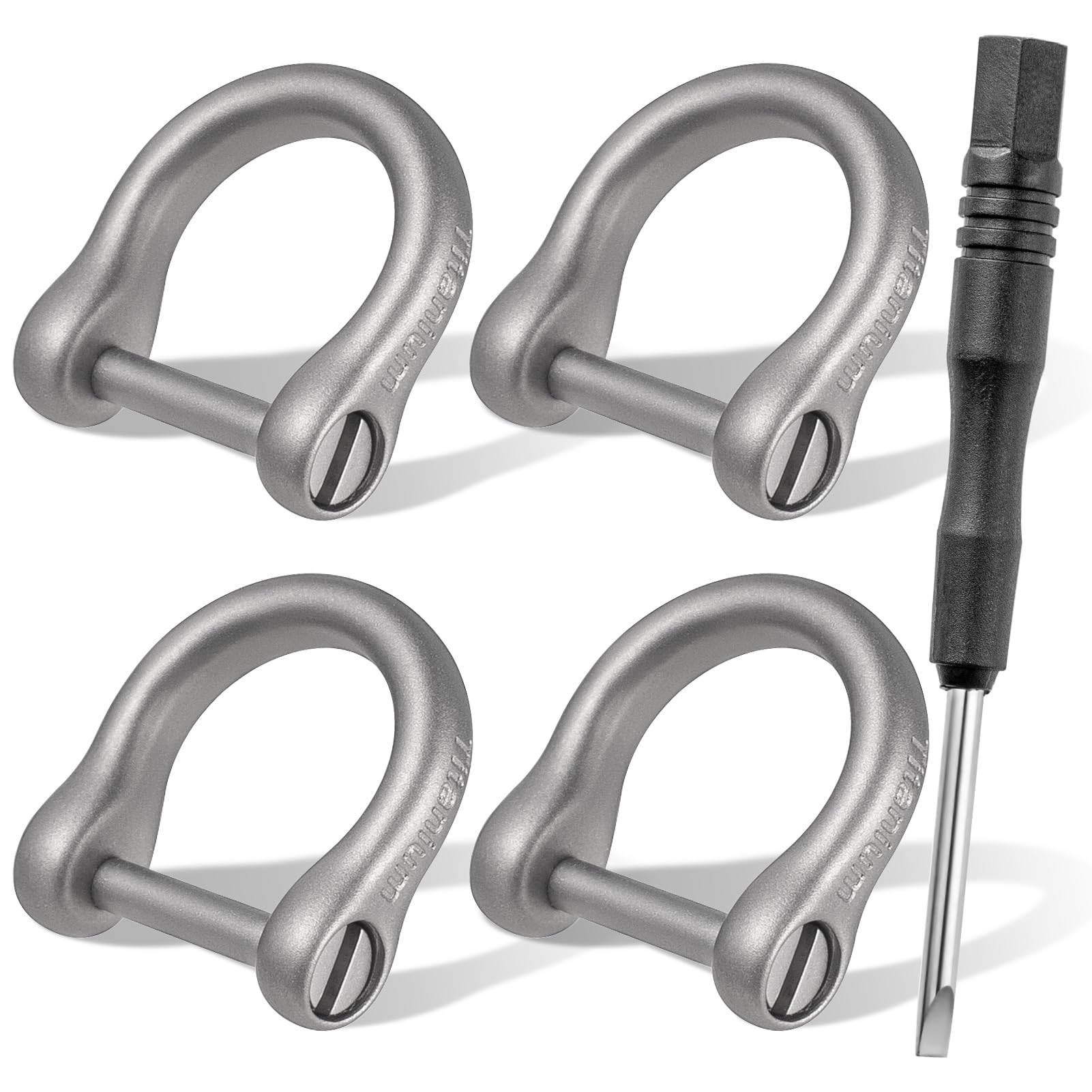 FEGVE Titanium Mini D-Ring Key Ring with Screw-On D-Ring Fits Keys, Car, Motorcycle, Key Holder, Key Case, Bag, Stylish Keychain, Includes Small Screw
FEGVE Titanium Mini D-Ring Key Ring with Screw-On D-Ring Fits Keys, Car, Motorcycle, Key Holder, Key Case, Bag, Stylish Keychain, Includes Small Screw