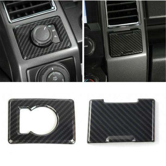 Power Outlet Panel & 4WD Switch Cover Trim For Ford F150 2015- Carbon Fiber
Power Outlet Panel & 4WD Switch Cover Trim For Ford F150 2015- Carbon Fiber