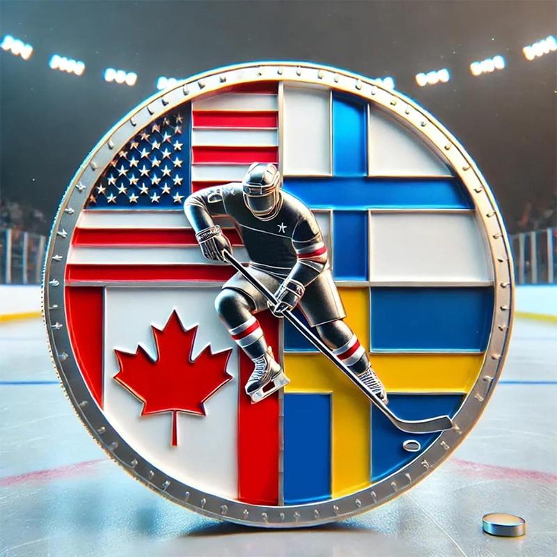 Памятная монета «Хоккей Четырех наций» Символ хоккейной славы Мотивационные монеты Монета для кармана для поклонников хоккея Подарок United States
Памятная монета «Хоккей Четырех наций» Символ хоккейной славы Мотивационные монеты Монета для кармана для поклонников хоккея Подарок United States