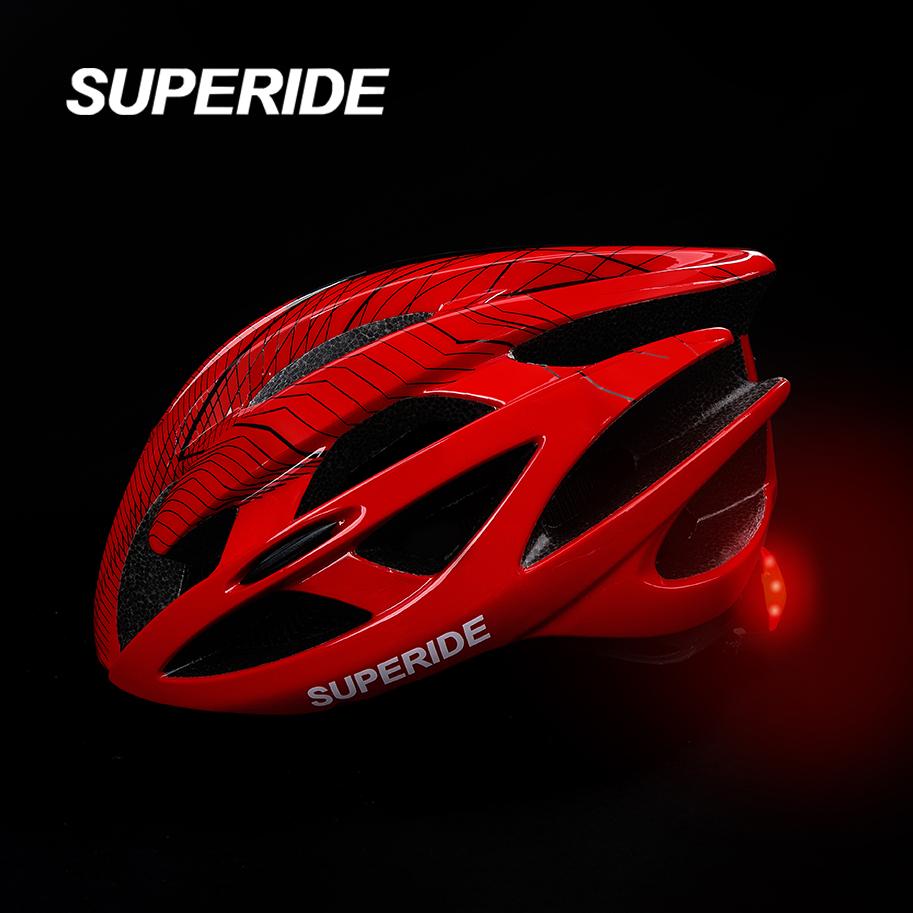 SUPERIDE Kids & Adults Cycling Helmet with Rearlight Ultralight Road Bike Helmet Outdoor Sports MTB Bicycle Helmet M(54-58) червоний
SUPERIDE Kids & Adults Cycling Helmet with Rearlight Ultralight Road Bike Helmet Outdoor Sports MTB Bicycle Helmet M(54-58) червоний
