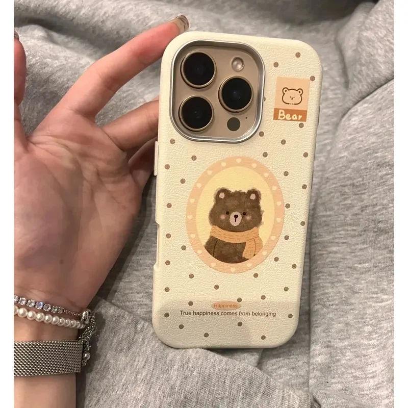 Зимний чехол для телефона с шарфом в горошек и медведем для iPhone 11/12/13/14/15 Pro Max Apple 16 Plus
Зимний чехол для телефона с шарфом в горошек и медведем для iPhone 11/12/13/14/15 Pro Max Apple 16 Plus