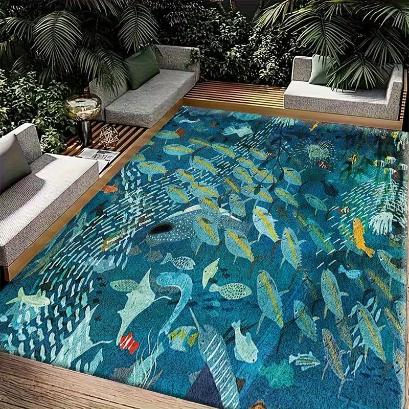 Home Decor Fish Pattern Style Living Room Carpet Sofa Mat Door Mat Bedroom Carpet Shopping Mall Coffee Shop for Anti Slip Carpet 50X80cm
Home Decor Fish Pattern Style Living Room Carpet Sofa Mat Door Mat Bedroom Carpet Shopping Mall Coffee Shop for Anti Slip Carpet 50X80cm