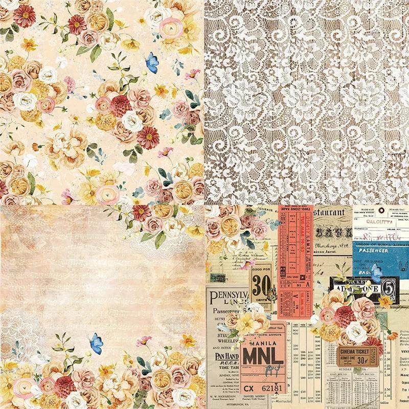 Lace Flower Pattern DIY Photo Album Scrapbook Hand Account Background Paper 6-inch Single-sided Pattern Paper 12 Styles
Lace Flower Pattern DIY Photo Album Scrapbook Hand Account Background Paper 6-inch Single-sided Pattern Paper 12 Styles