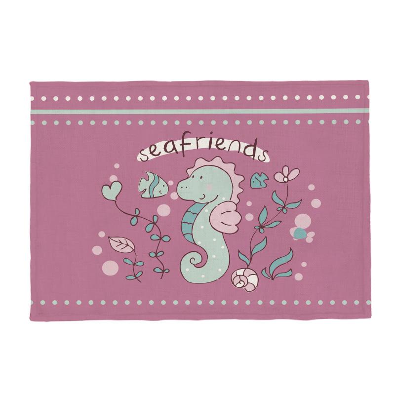 Cute Cartoon Animal Castle Mermaid Seahorse Octopus Polyester Hemp Children Kitchen Napkin Cloth Placemat Coaster 30 * 45cm 2pcs 30x45cm
Cute Cartoon Animal Castle Mermaid Seahorse Octopus Polyester Hemp Children Kitchen Napkin Cloth Placemat Coaster 30 * 45cm 2pcs 30x45cm