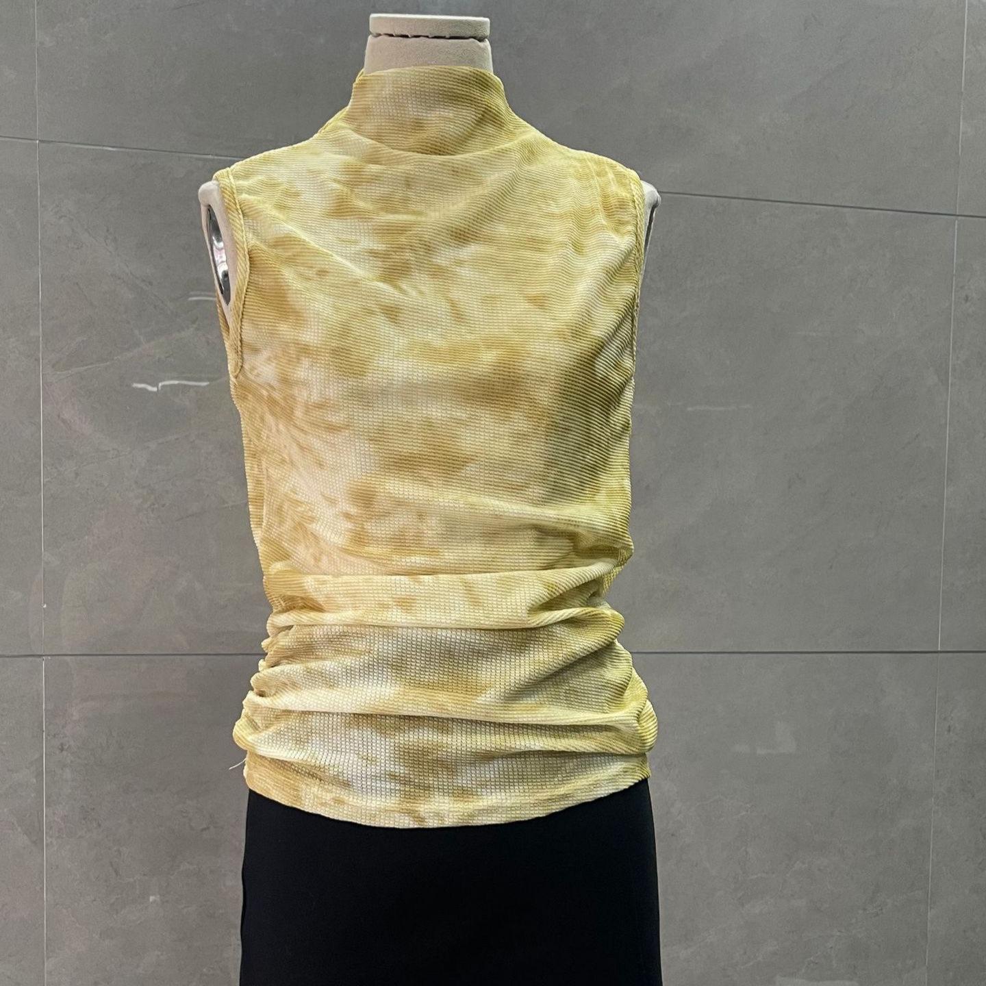 Trendy Semi-High Neck Slim-Fit Sleeveless Top: Versatile Summer Vest T-Shirt XXL (Approx. 135 lbs)
Trendy Semi-High Neck Slim-Fit Sleeveless Top: Versatile Summer Vest T-Shirt XXL (Approx. 135 lbs)